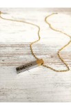 SC0193 - BLESSED VERTICAL BAR NECKLACE - - 3 