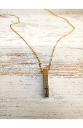 BLESSED VERTICAL BAR NECKLACE