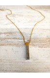 SC0193 - BLESSED VERTICAL BAR NECKLACE - - 1 