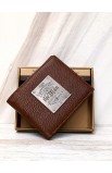 WT137 - Wallet Leather Brown Blessed is the Man Badge Jer 17:7 - - 4 