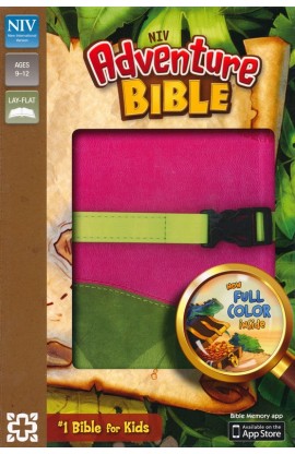 BK2821 - NIV ADVENTURE BIBLE PINK/GREEN CLIP CLOSURE - - 1 