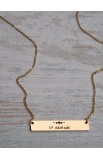 SC0164 - I FOUND THE ONE ARABIC BAR NECKLACE GOLD PLATED - وجدت من تحبه نفسي - - 3 
