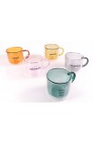 TCMG004 - FAITH HOPE LOVE GREEN VINTAGE CUPS GLASS MUG - - 5 