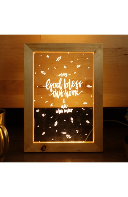 MAY GOD BLESS THIS HOME NIGHT LIGHT