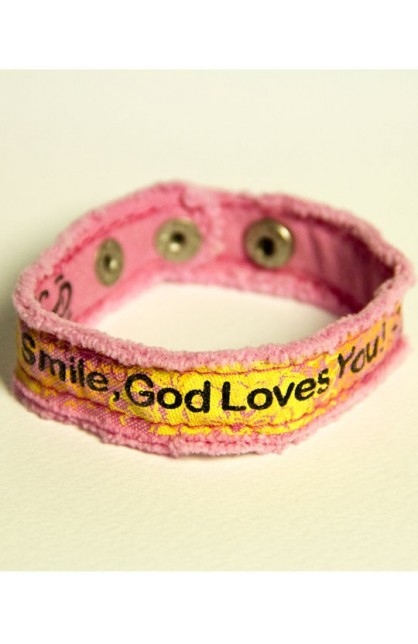 CHCB108 - SMILE CHERISHED CANVAS BRACELET - - 1 