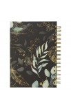JLW129 - Journal Spiral bound Black Feathers He Will Cover You Ps 91:4 - - 2 