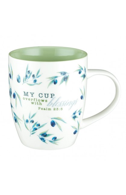 MUG512 - Mug My Cup Overflows with Blessings - - 1 