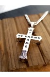 SC0211 - HE KNOWS MY NAME CROSS PENDANT CHAIN - - 2 