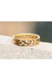 R06S - JESUS CROWN RING GOLD PLATED - - 8 