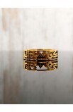 R11S - YOUR WILL CROSS RING GOLD PLATED ARABIC لتكن مشيئتك - - 3 
