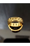 YOUR WILL CROOS RING GOLD PLATED ARABIC لتكن مشيئتك