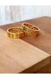 R11S - YOUR WILL CROSS RING GOLD PLATED ARABIC لتكن مشيئتك - - 6 