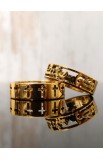 R11S - YOUR WILL CROSS RING GOLD PLATED ARABIC لتكن مشيئتك - - 7 