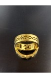 R06S - JESUS CROWN RING GOLD PLATED - - 2 