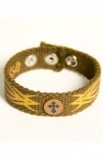 FGCB104 - TRIBAL CROSS FAITH GEAR CANVAS BRACELET - - 1 