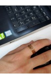 R11S - YOUR WILL CROSS RING GOLD PLATED ARABIC لتكن مشيئتك - - 2 