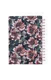 JLW148 - Journal Wirebound Black Floral Walk by Faith 2 Cor 5:7 - - 2 