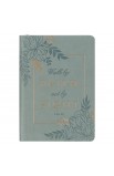 JL652 - Journal Classic Zip Teal Walk by Faith 2 Cor 5:7 - - 1 