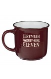 MUG856 - Mug Camp Burgundy White Hope & a Future Jer 29:11 - - 2 