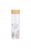 WBT171 - Water Bottle Glass w Sleeve It is Well with My Soul - - 1 