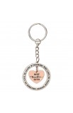 KMO088 - Key Ring in Tin Best Teacher Ever - - 1 