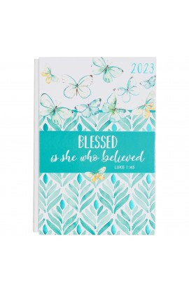 PLN002 - 2023 Hardcover 12 Month Planner Blessed is She - - 1 