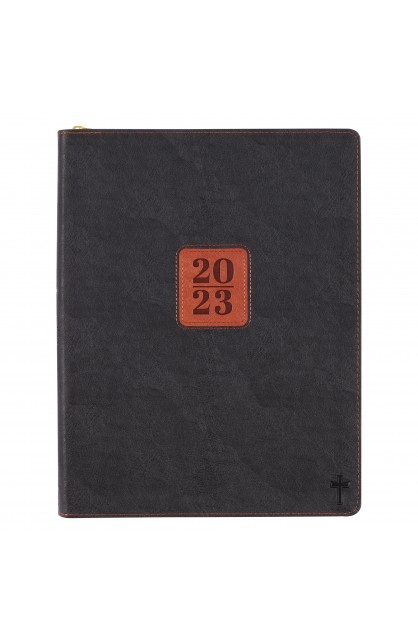 TPD452 - 2023 Executive Large Planner 12 month two tone patch - - 1 