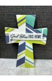 TCR-142 - GOD BLESS CROSS TBLT RESIN - - 4 