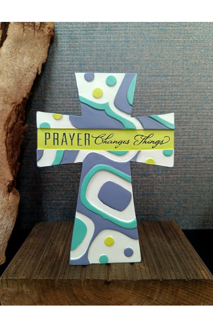 TCR-139 - PRAYER CHANGES CROSS TBLT RESIN - - 1 