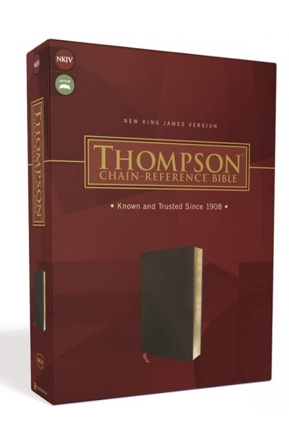 BK3106 - NKJV Thompson Chain-Reference Bible Bonded Leather Black Red Letter - - 1 