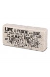 LCP40605 - Tabletop Scripture Block Love 2.25H - - 1 