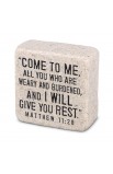 LCP40766 - Tabletop Scripture Stone Come To Me2.25 - - 1 