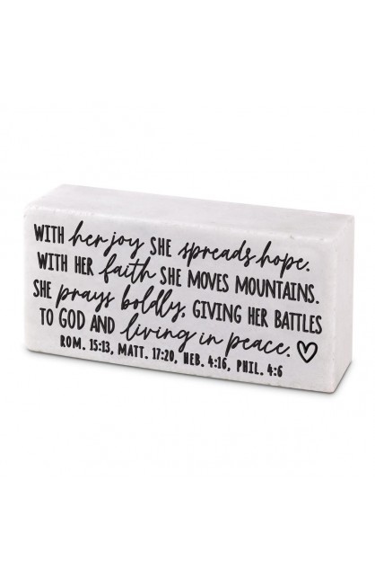 LCP40475 - Scripture Block She Spreads Hope - - 1 