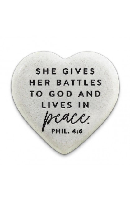 LCP40743 - Scripture Stone Hope Heart Peace - - 1 