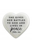 LCP40743 - Scripture Stone Hope Heart Peace - - 1 