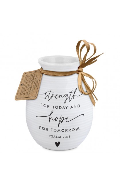 LCP51333 - Vase Textured Hold Hope Strength & Hope - - 1 