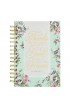 Journal Wirebound Cream/Mint Floral Give Thanks Ps. 107:1