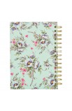 JLW169 - Journal Wirebound Cream/Mint Floral Give Thanks Ps. 107:1 - - 2 