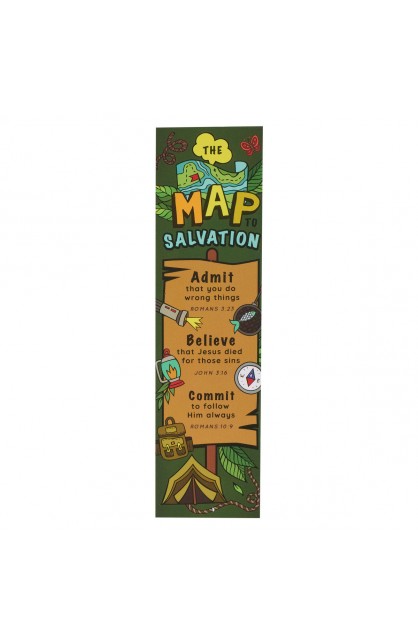 BMP126 - Bookmark Pack Green Map to Salvation Rom. 10:9 - - 1 