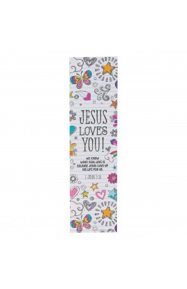 BMP132 - Bookmark Pack Notebook Doodles Jesus Loves You 1 John 3:16 - - 1 
