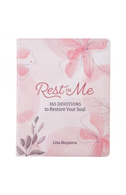 DEV224 - Devotional Rest In Me Faux Leather - - 1 