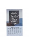 MMC352 - 2024 Mini Magnetic Calendar Wait For The Lord Isa. - - 1 