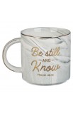 MUG931 - Mug Gray Marbled Be Still & Know Ps. 46:10 - - 2 