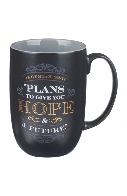 MUG992 - Mug Black/Gray Hope & a Future Jer. 29:11 - - 1 