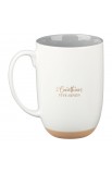 MUG993 - Mug White/Gray Walk by Faith 2 Cor. 5:7 - - 2 