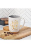 MUG993 - Mug White/Gray Walk by Faith 2 Cor. 5:7 - - 4 