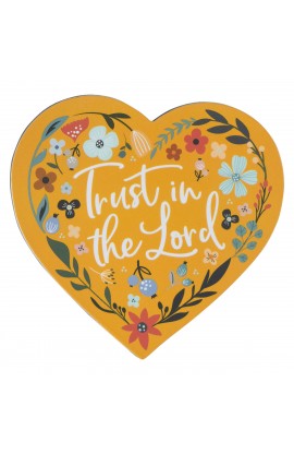 MG201 - Magnet Yellow Floral Trust in the Lord - - 1 