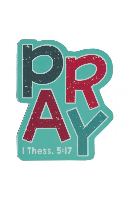 MG194 - Magnet Teal Pray 1 Thess. 5:17 - - 1 