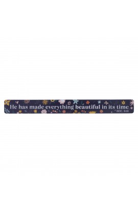 MS147 - Magnetic Strip Blue Floral Everything Beautiful Eccl. 3:11 - - 1 