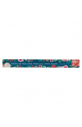 MS153 - Magnetic Strip Blue Floral Trust in the Lord Prov. 3:5 - - 1 